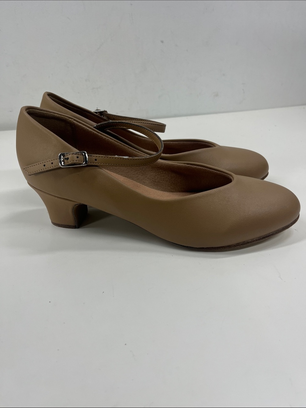 New Bloch Genuine Leather Nude Dance Shoes Size 10